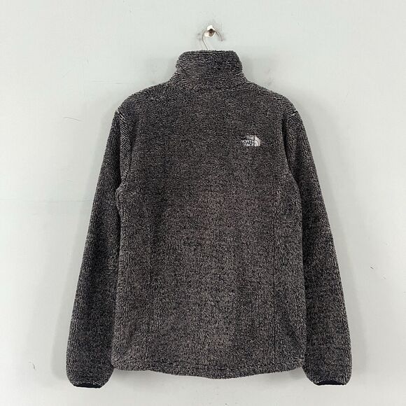 The North Face Osito 2 Urban Navy Blue Haze Stripe Full Zip Womens Fleece Jacket - Picture 2 of 5